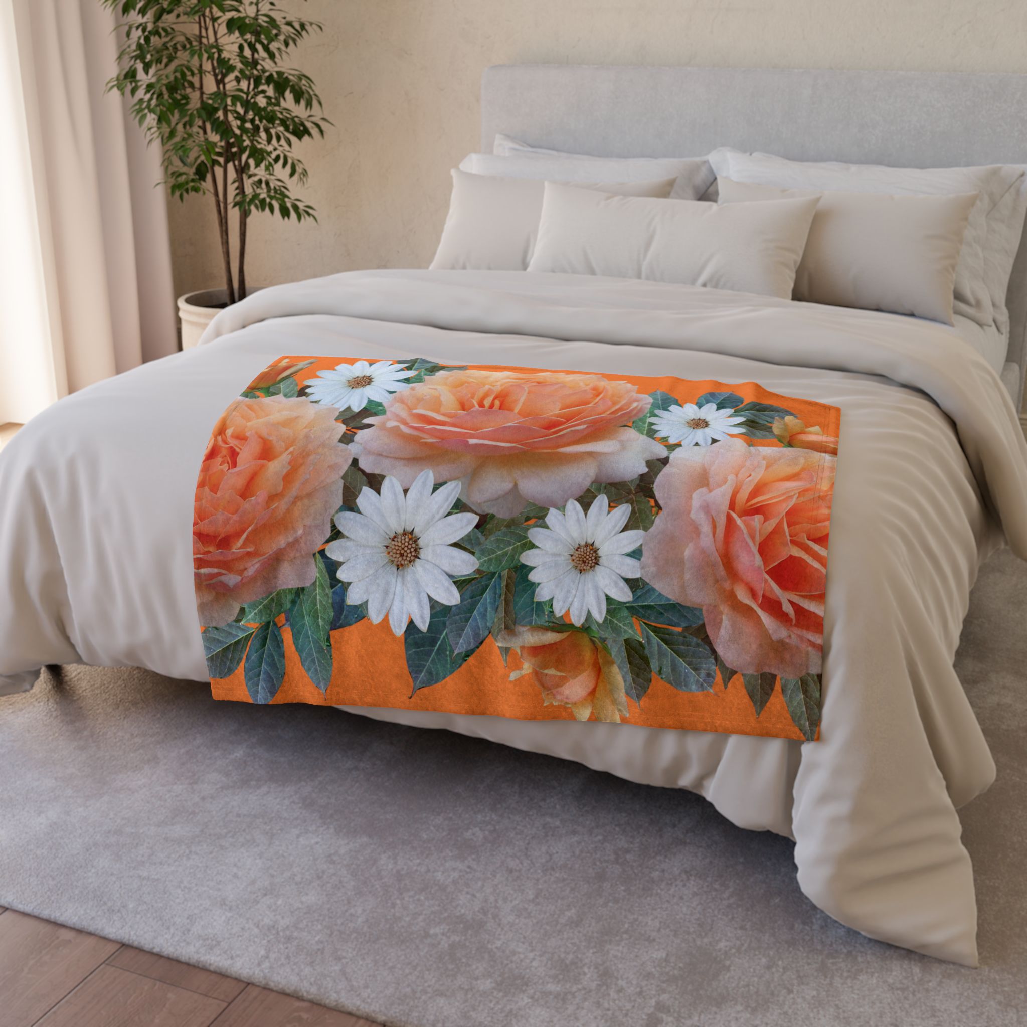 Soft Polyester Blanket of Flowers - Image 8