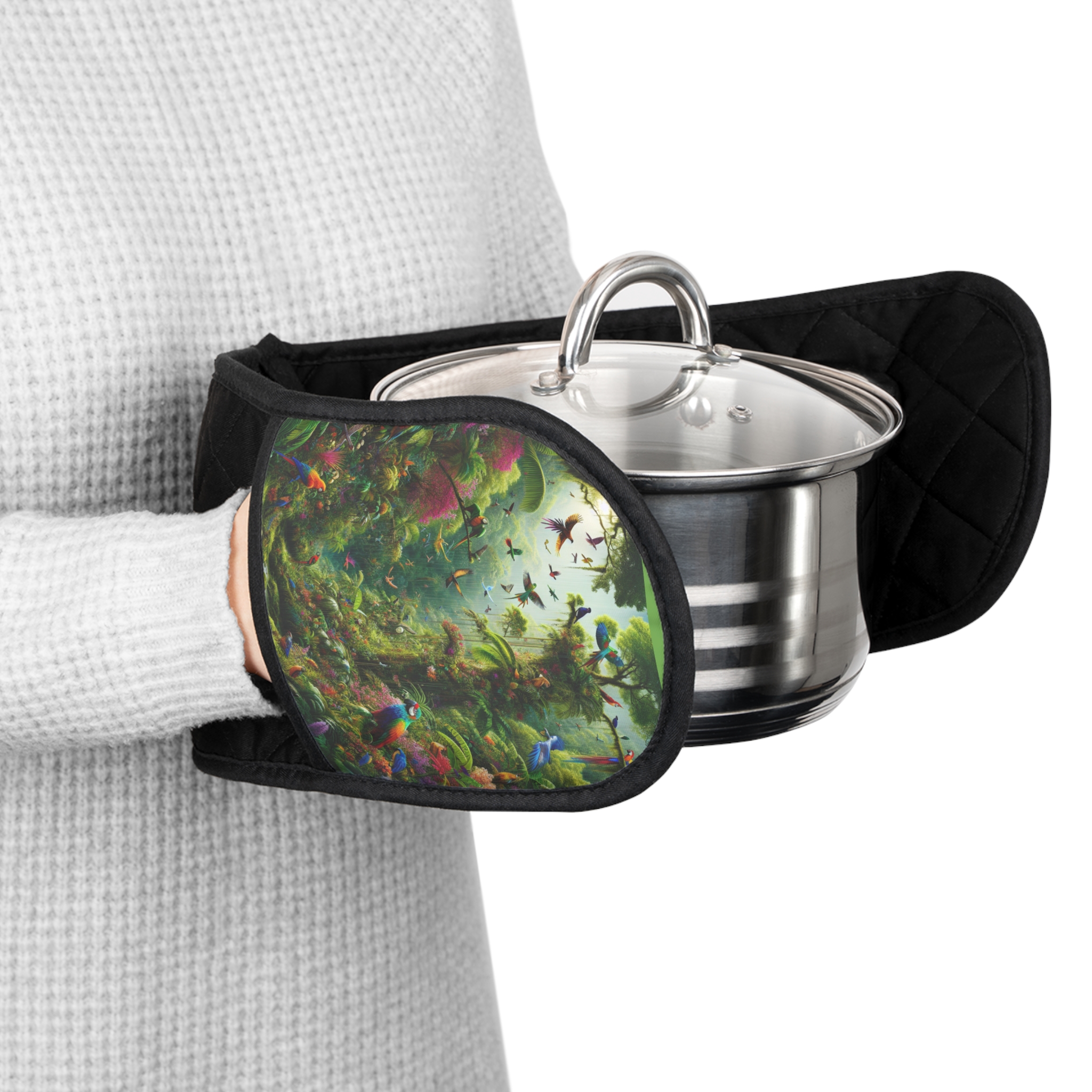 Jungle Bird's Oven Mitts