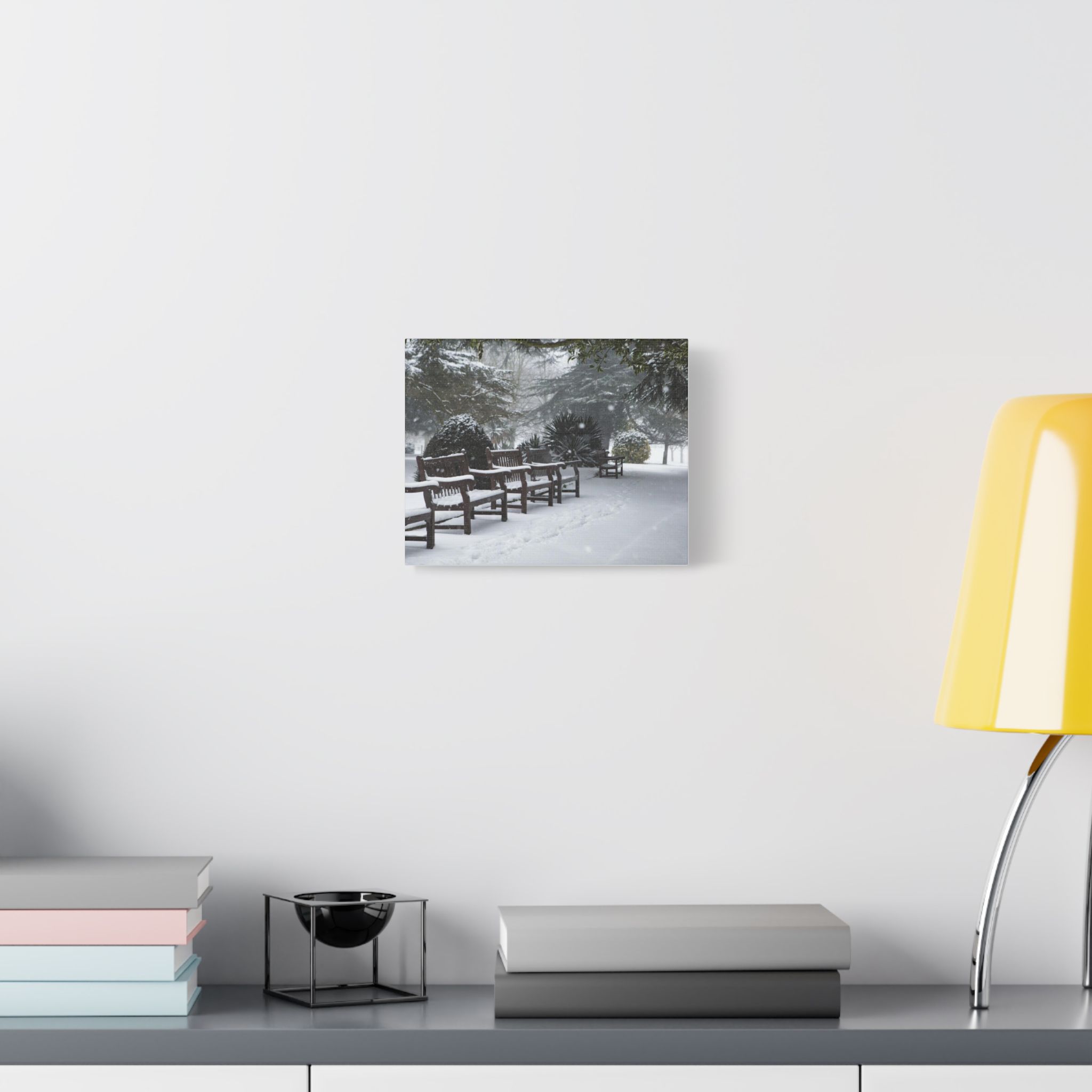 Park Benches In The Snow - Image 3