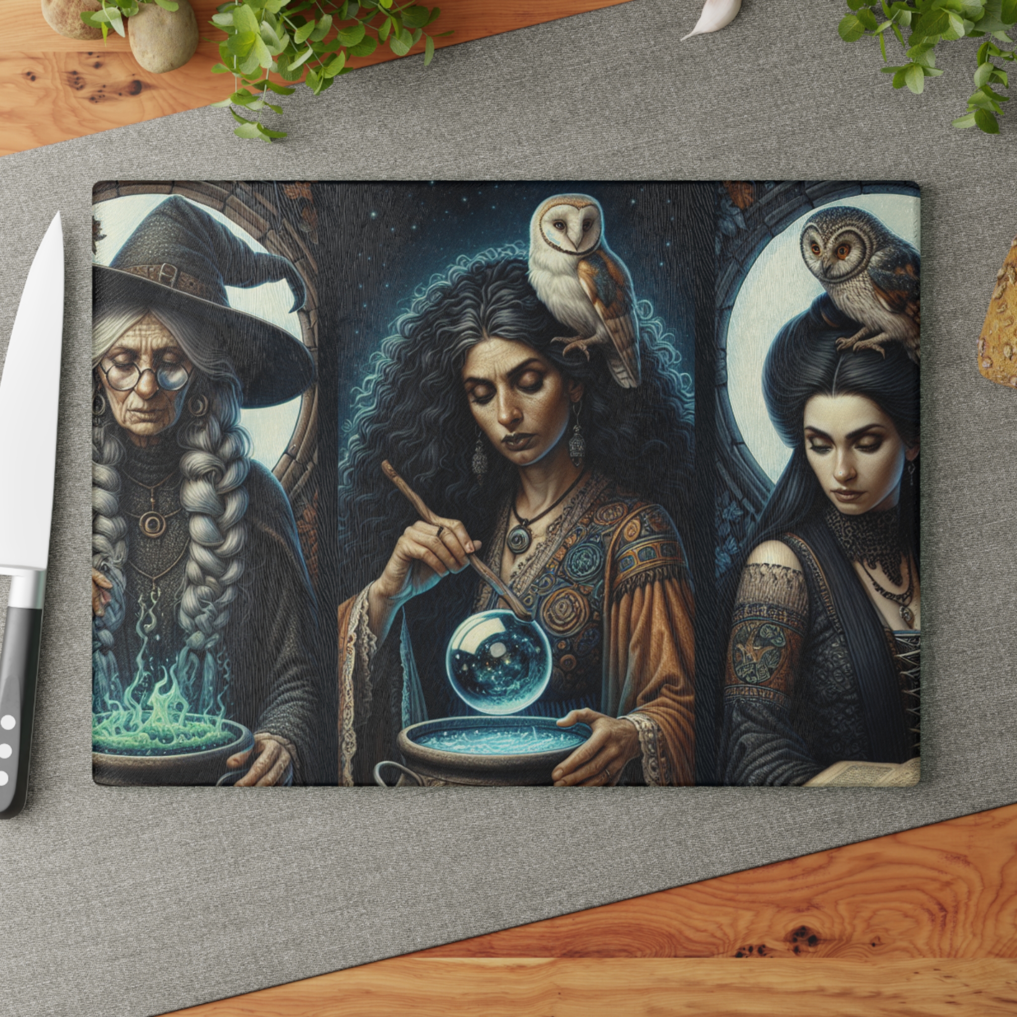 The Three Witches Glass Cutting Board - Image 8