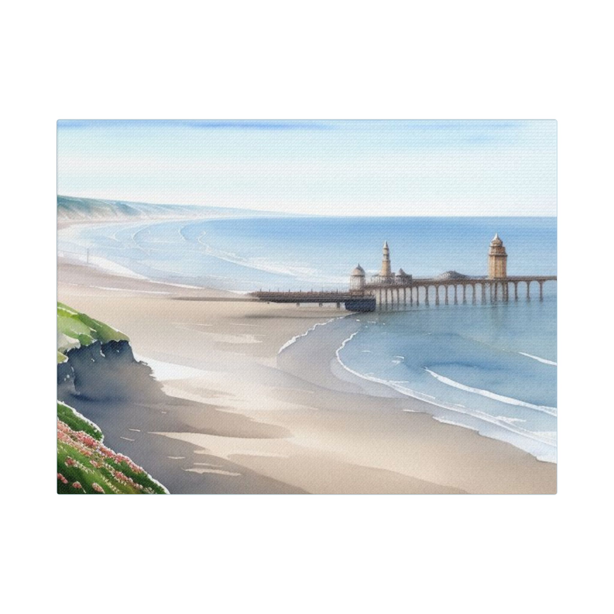 Canvas Art Print - The Seaside Collection This Is Blackpool Coastline - Image 9