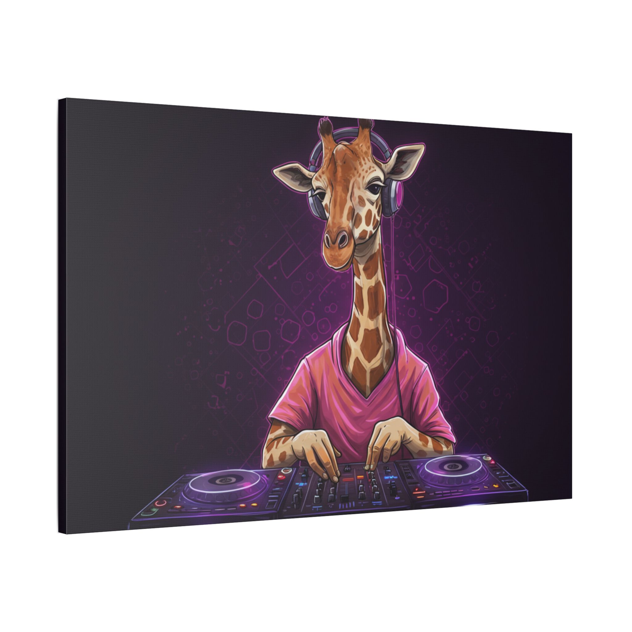 DJ Zoo™ - Giraffe Vibes - Limited Canvas