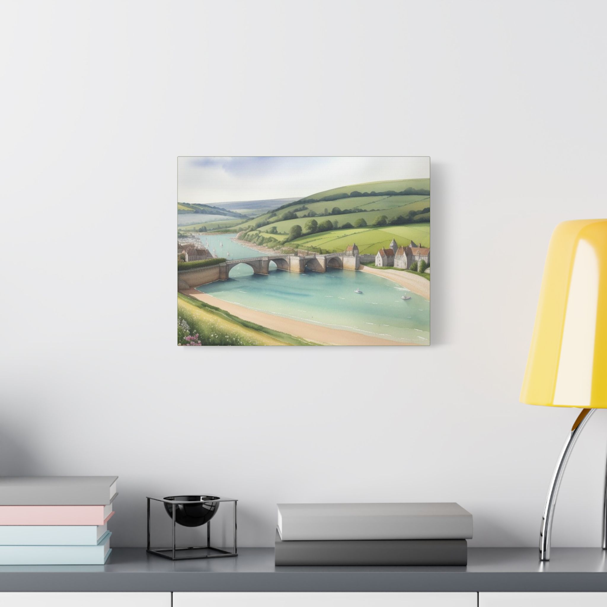 Canvas Wall Art - Heart of England Green Grass Welcome Design - Image 19