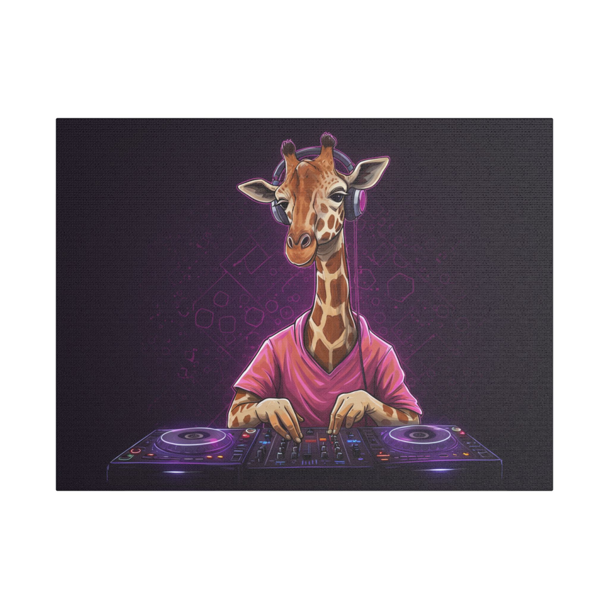 DJ Zoo™ - Giraffe Vibes - Limited Canvas - Image 17
