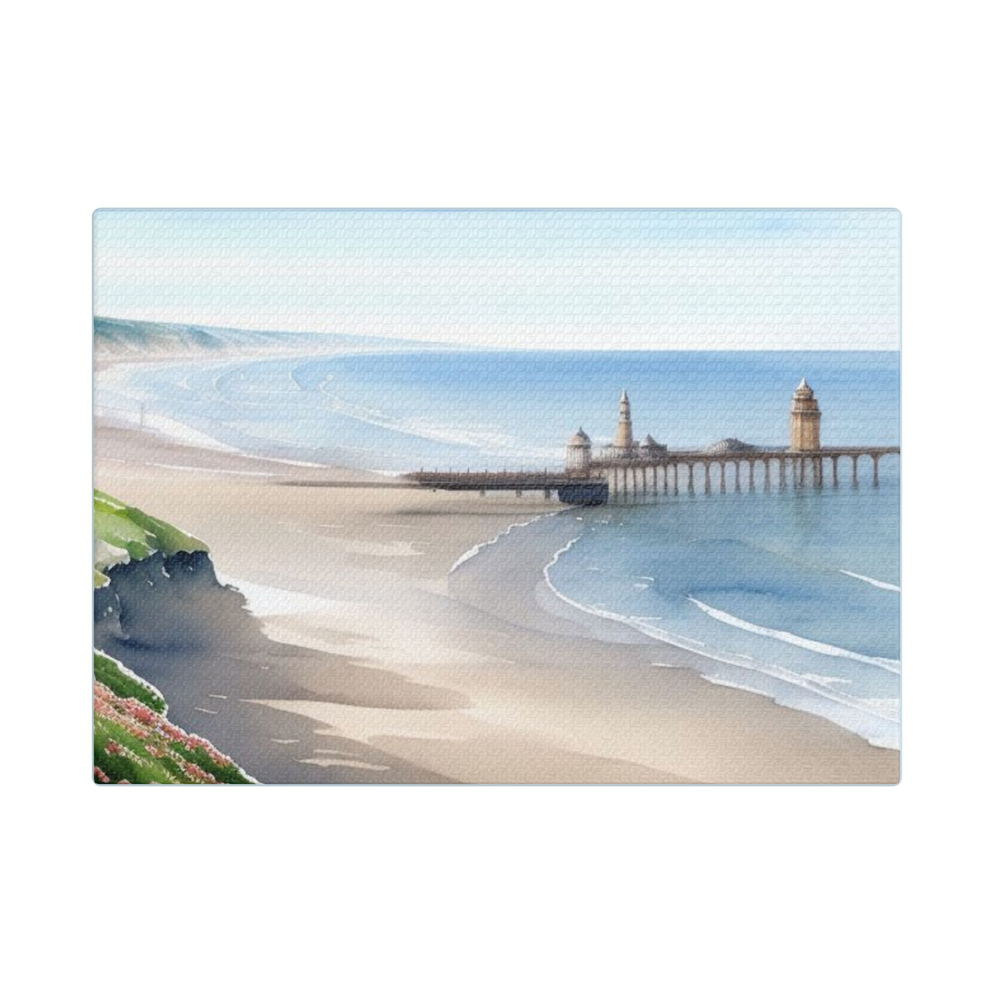 Canvas Art Print - The Seaside Collection This Is Blackpool Coastline
