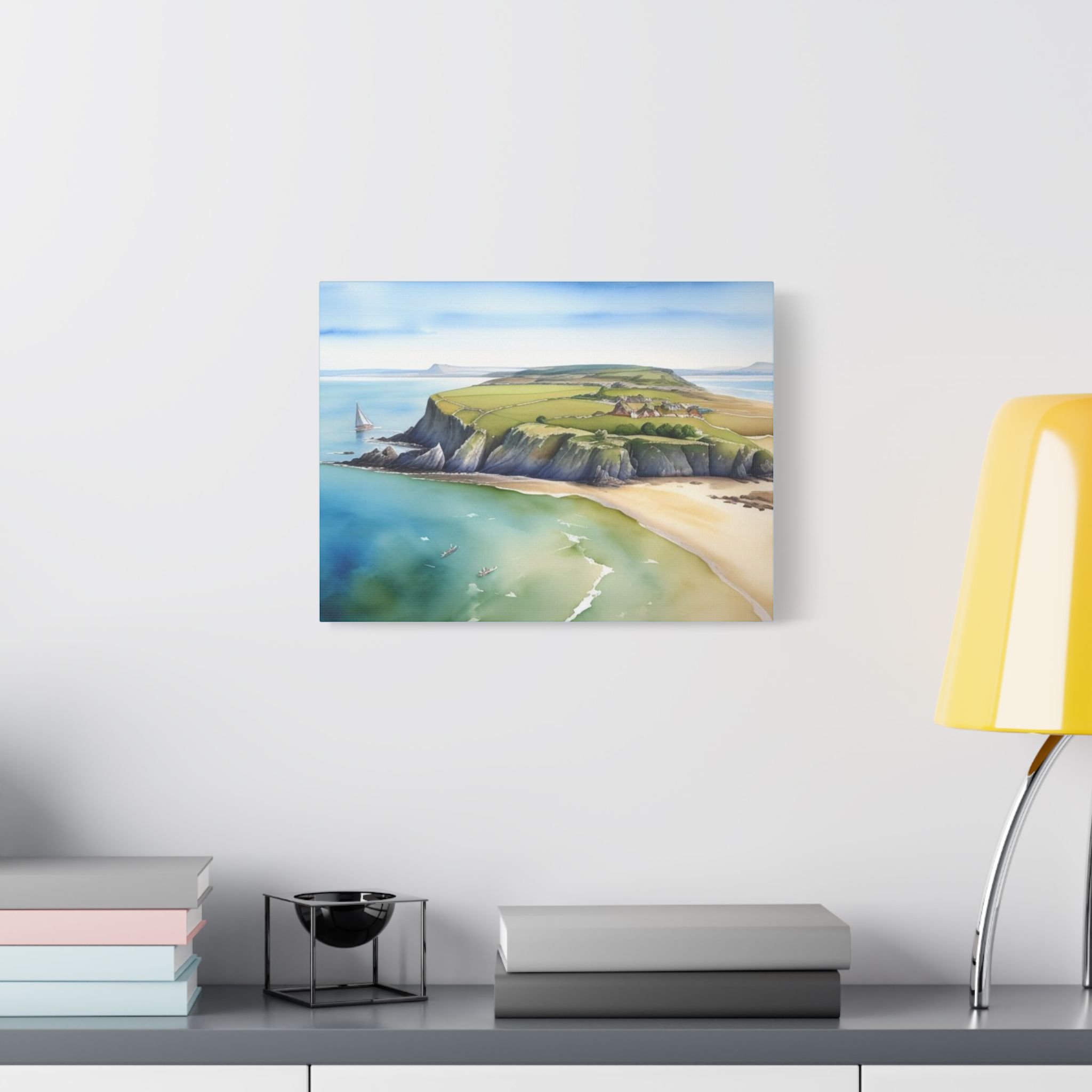 Canvas Wall Art - The Seaside Collection Welcome To Coastline Of Holy Island - Image 19