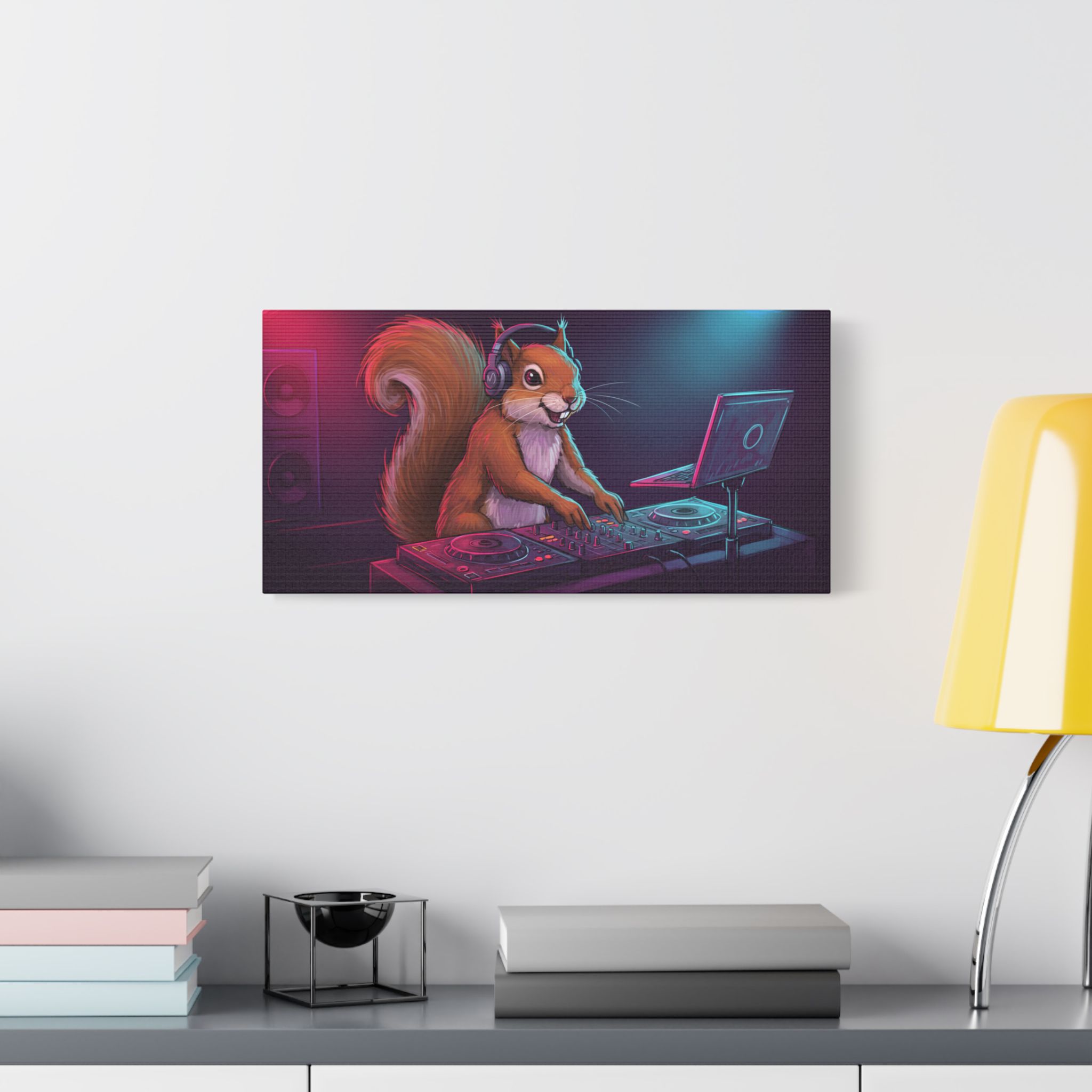 DJ Zoo™ - Squirrel Wriggle - Limited Canvas - Image 11
