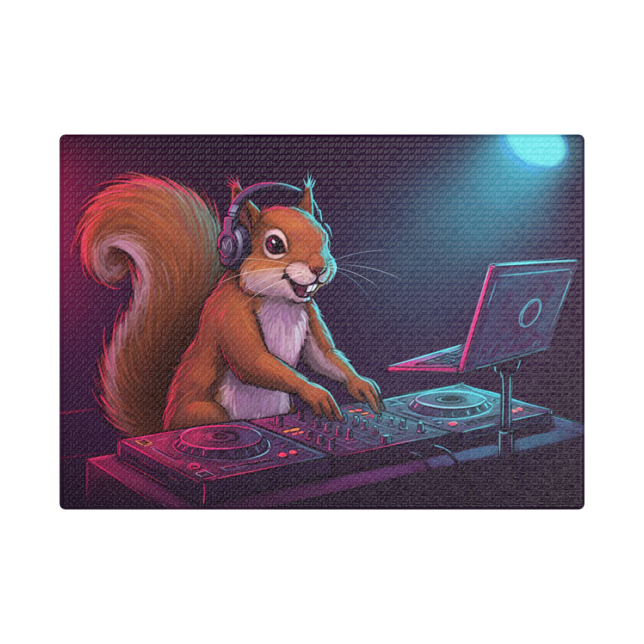 DJ Zoo™ - Squirrel Wriggle - Limited Canvas - Image 5