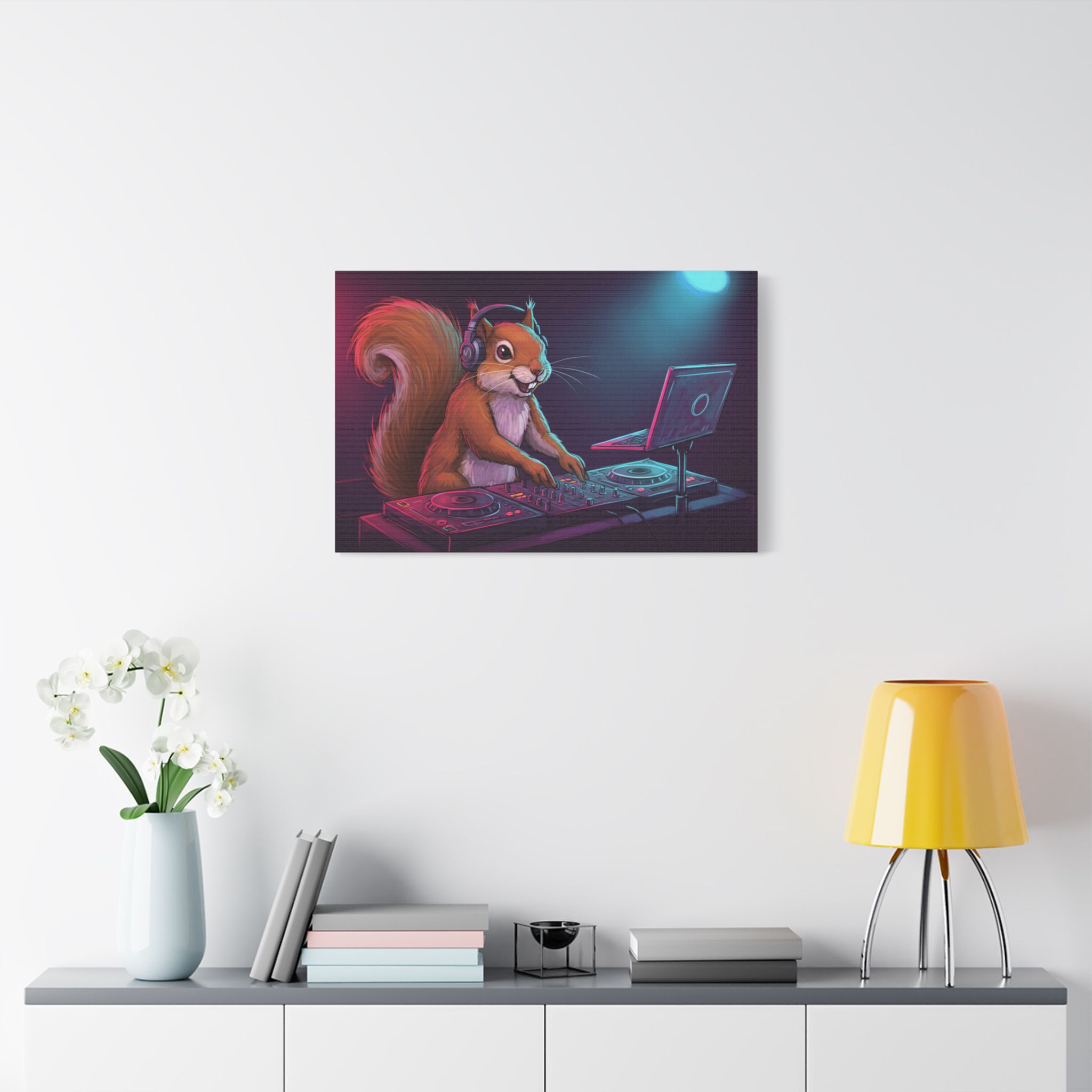 DJ Zoo™ - Squirrel Wriggle - Limited Canvas - Image 15