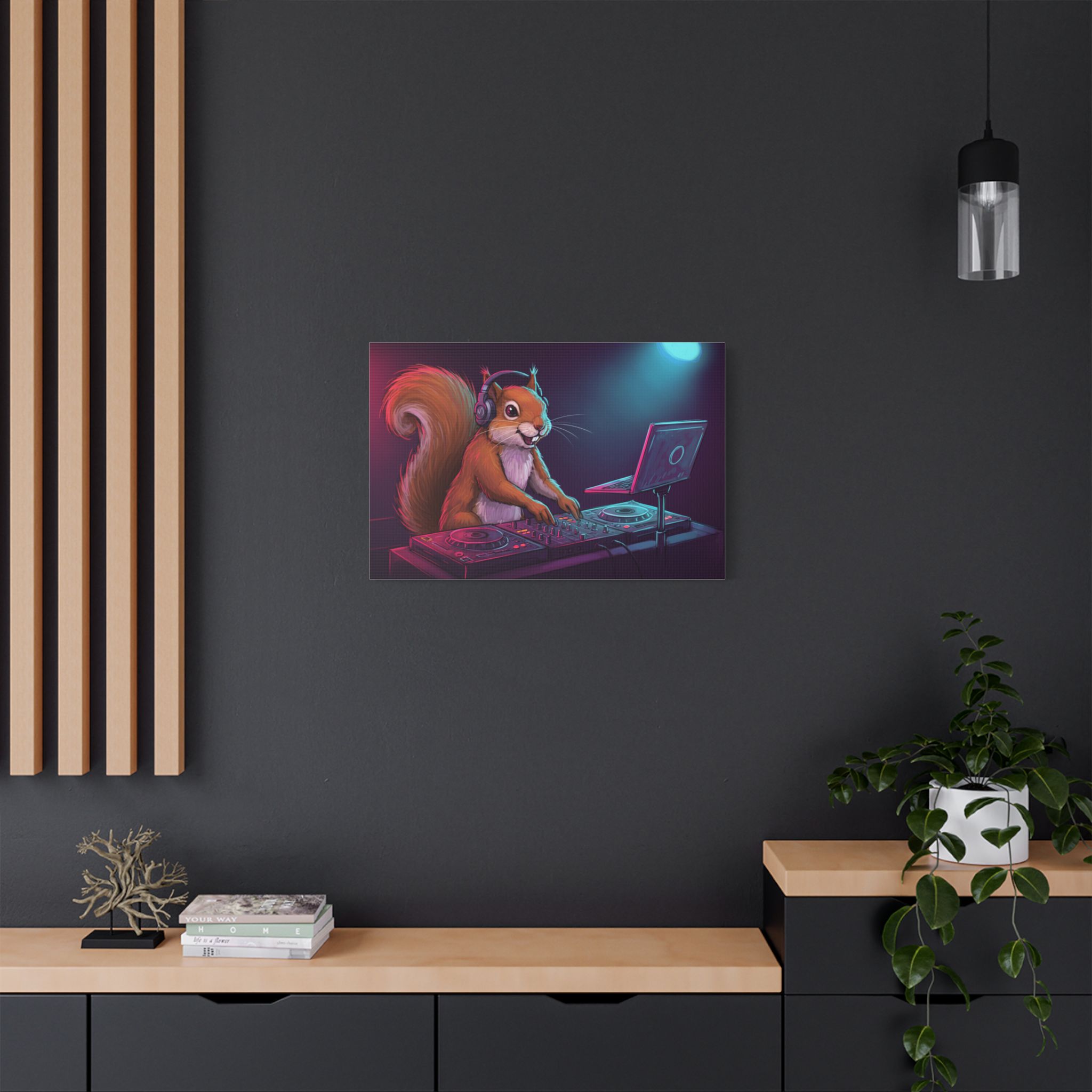 DJ Zoo™ - Squirrel Wriggle - Limited Canvas - Image 16