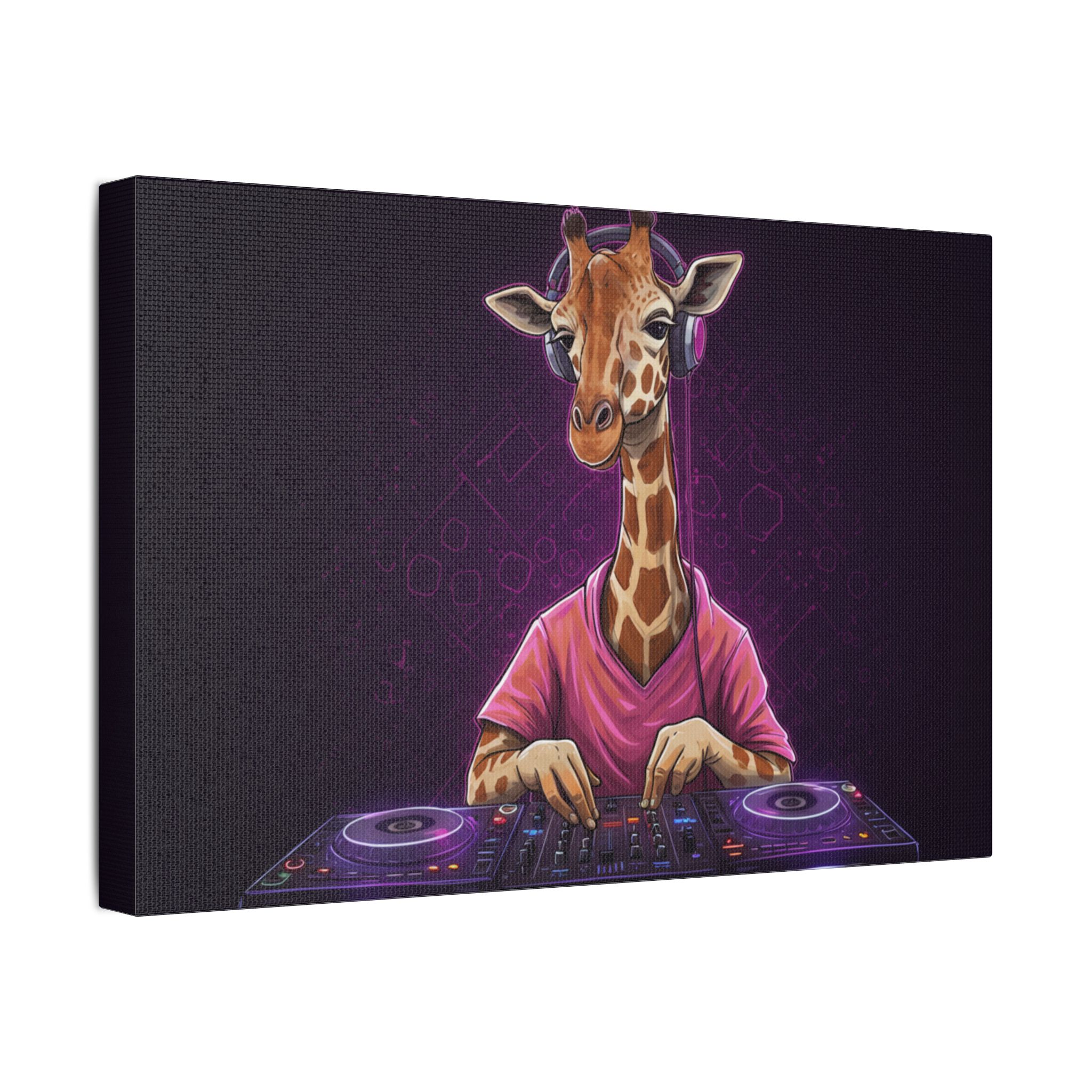 DJ Zoo™ - Giraffe Vibes - Limited Canvas - Image 14
