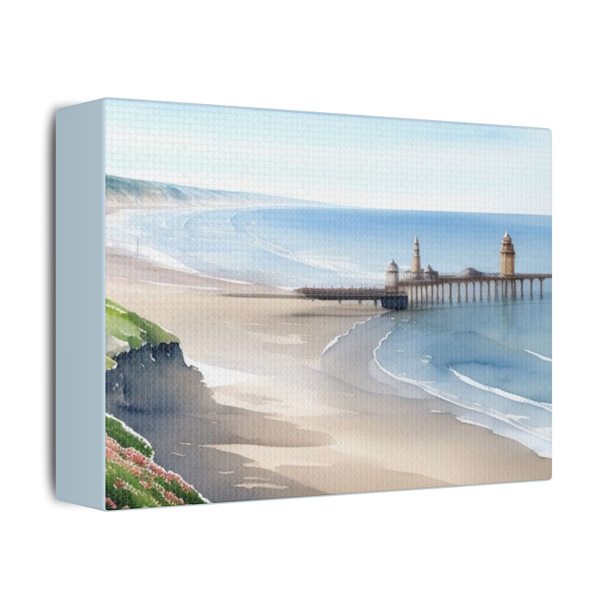 Canvas Art Print - The Seaside Collection This Is Blackpool Coastline - Image 2