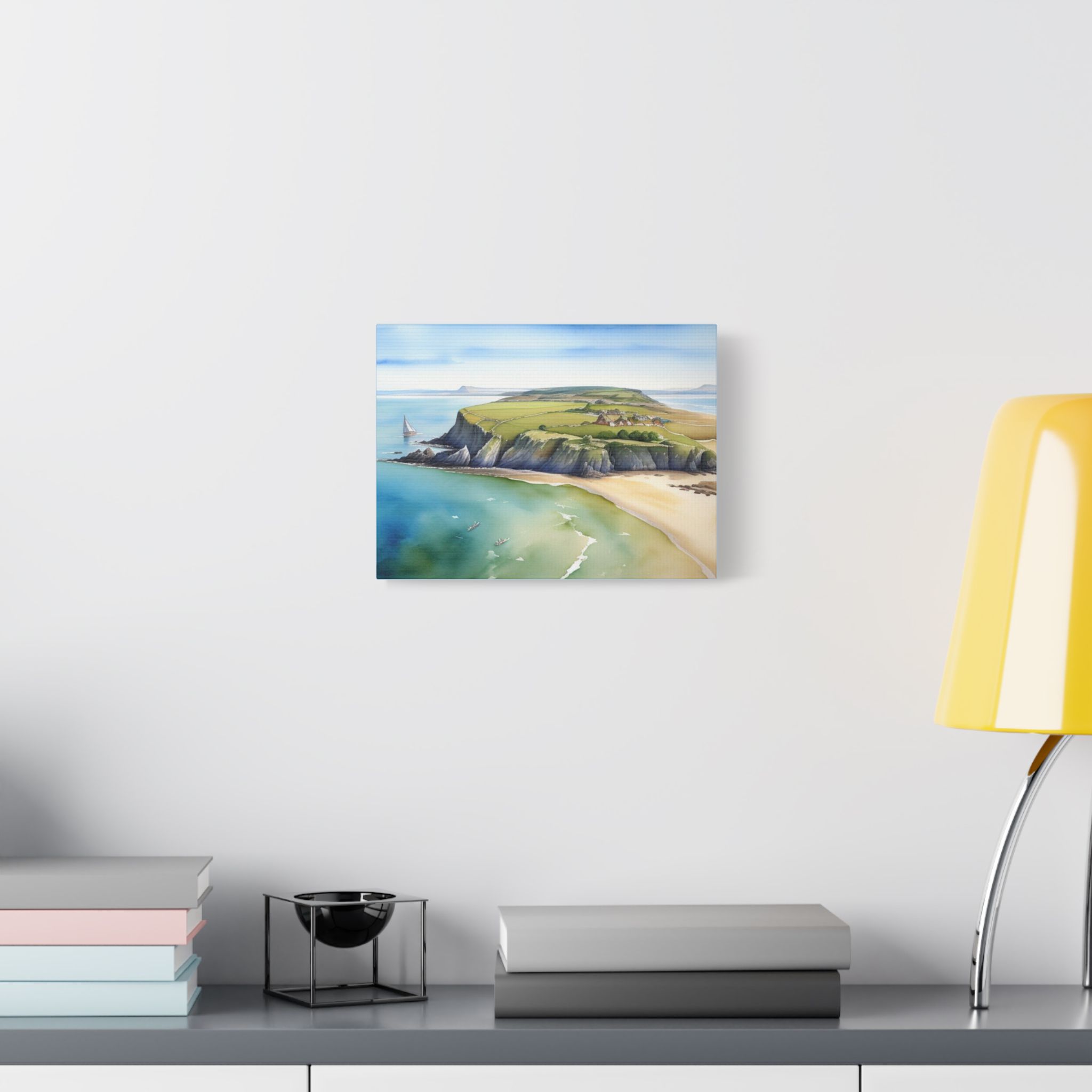Canvas Wall Art - The Seaside Collection Welcome To Coastline Of Holy Island - Image 11