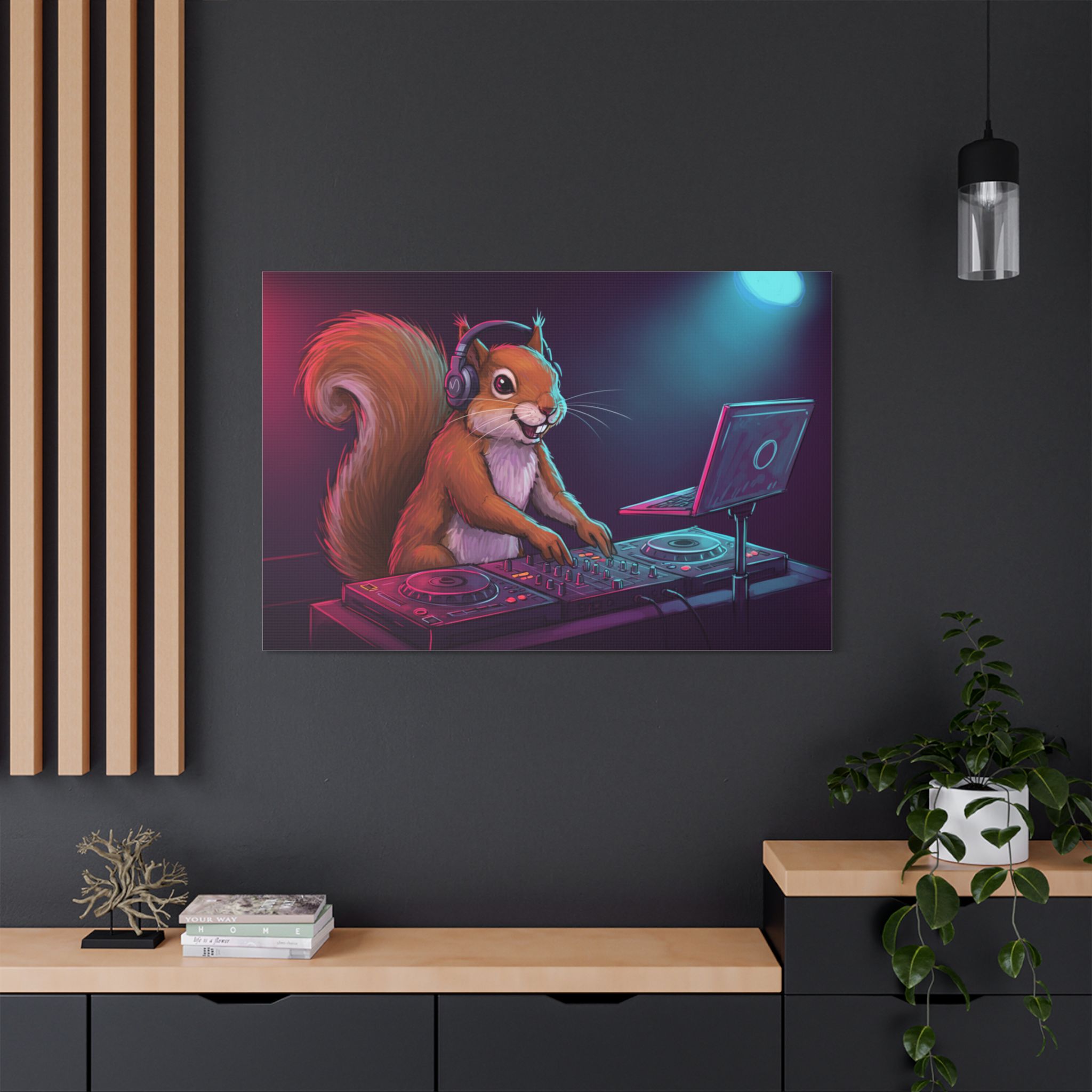 DJ Zoo™ - Squirrel Wriggle - Limited Canvas - Image 20