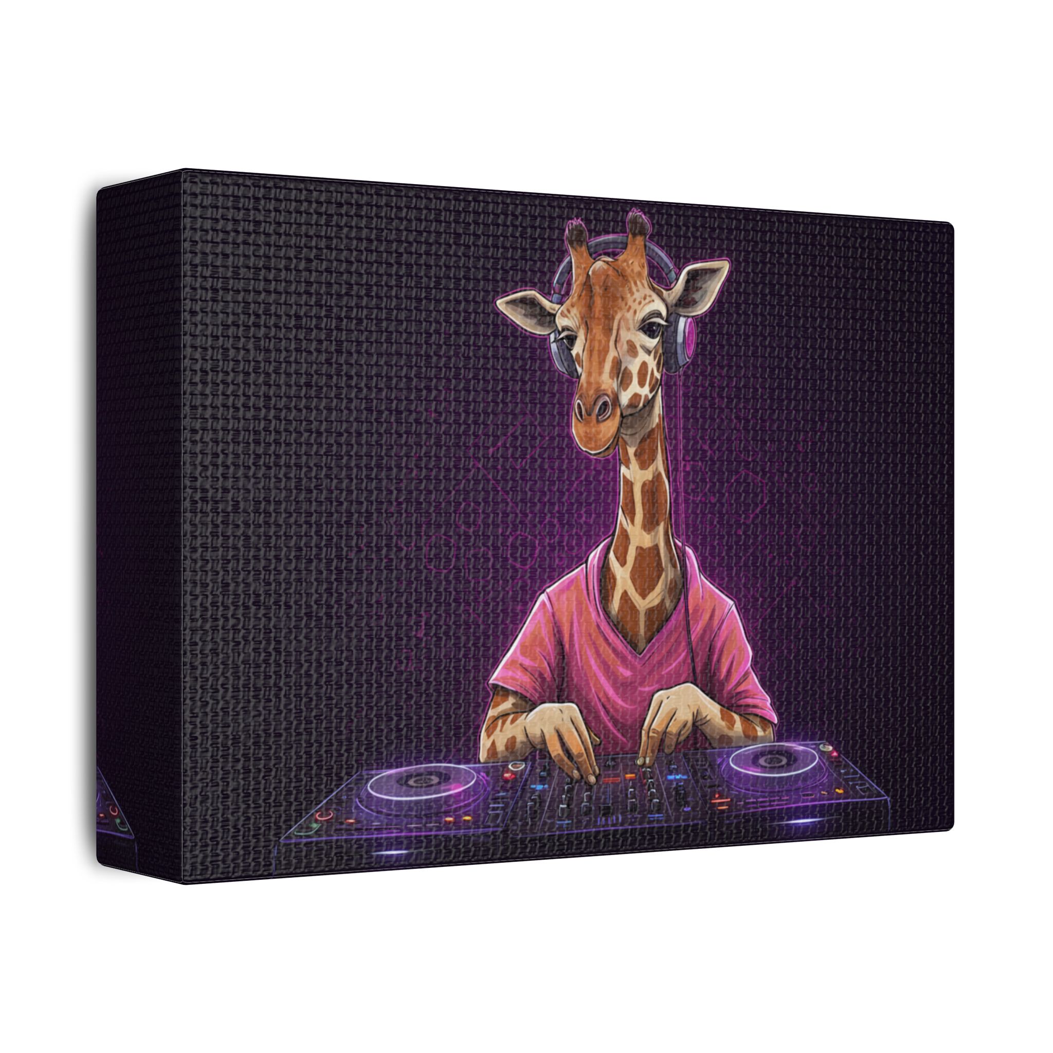 DJ Zoo™ - Giraffe Vibes - Limited Canvas - Image 6