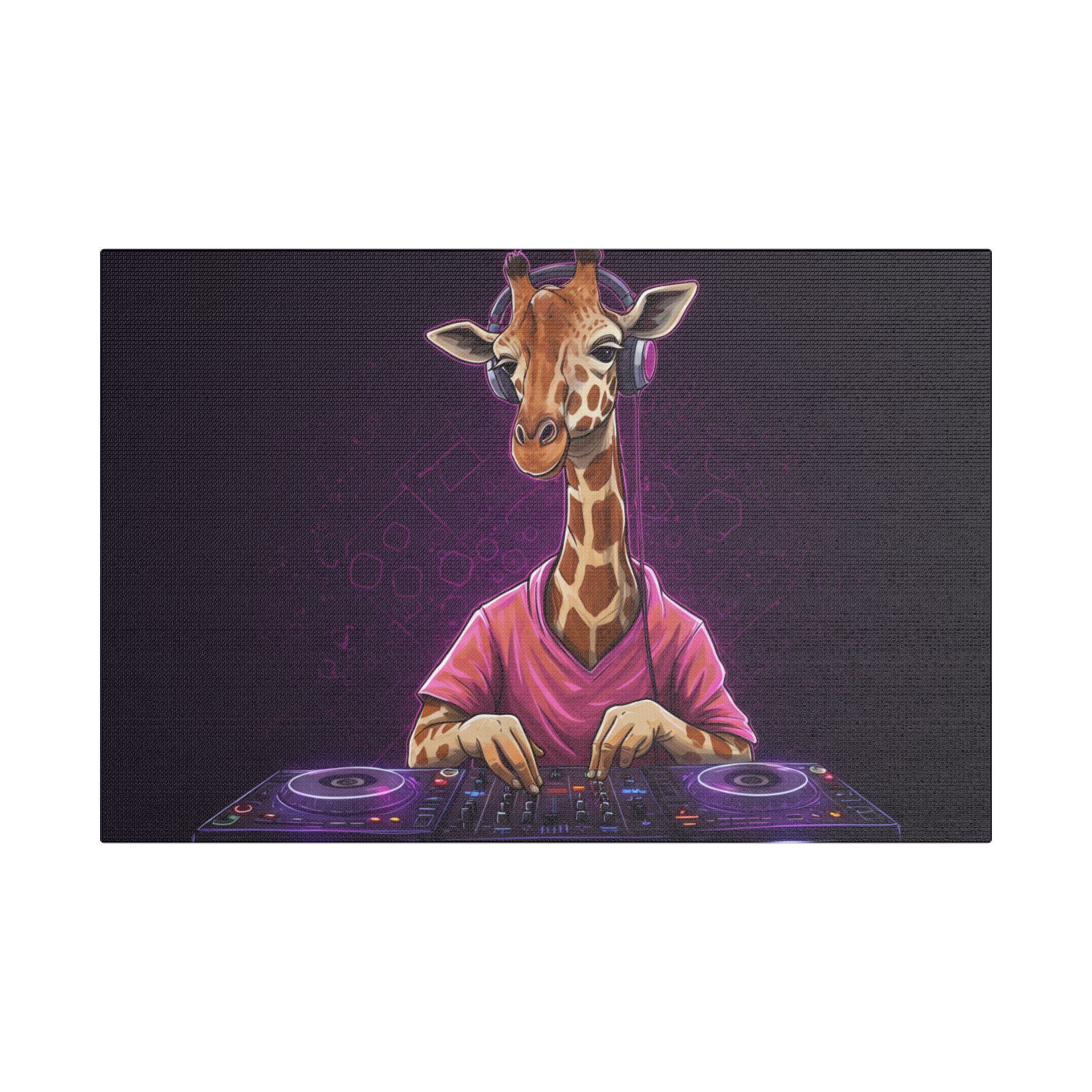 DJ Zoo™ - Giraffe Vibes - Limited Canvas - Image 13