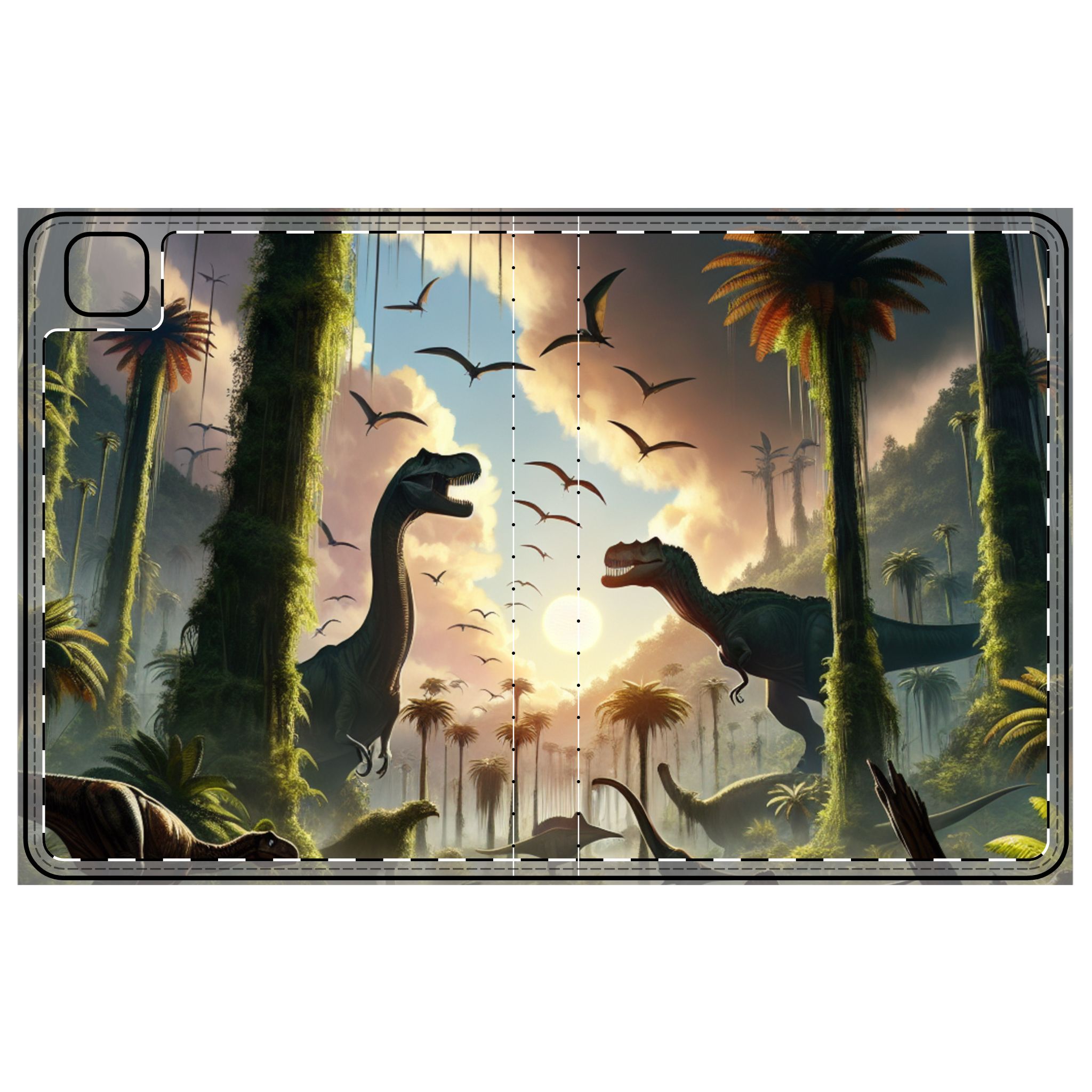 Tablet Folio Case - Welcome To The World Of Dinosaurs