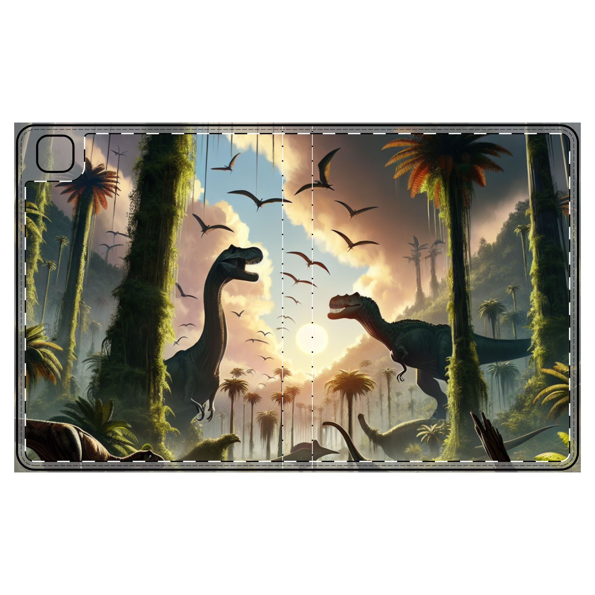Tablet Folio Case - Welcome To The World Of Dinosaurs - Image 2