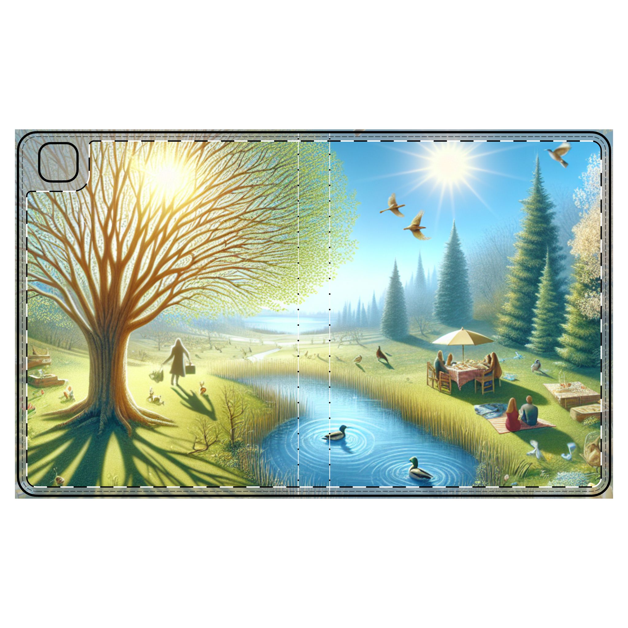 Ipad Case - The Very First Day Of Spring Tablet Cover - Image 2