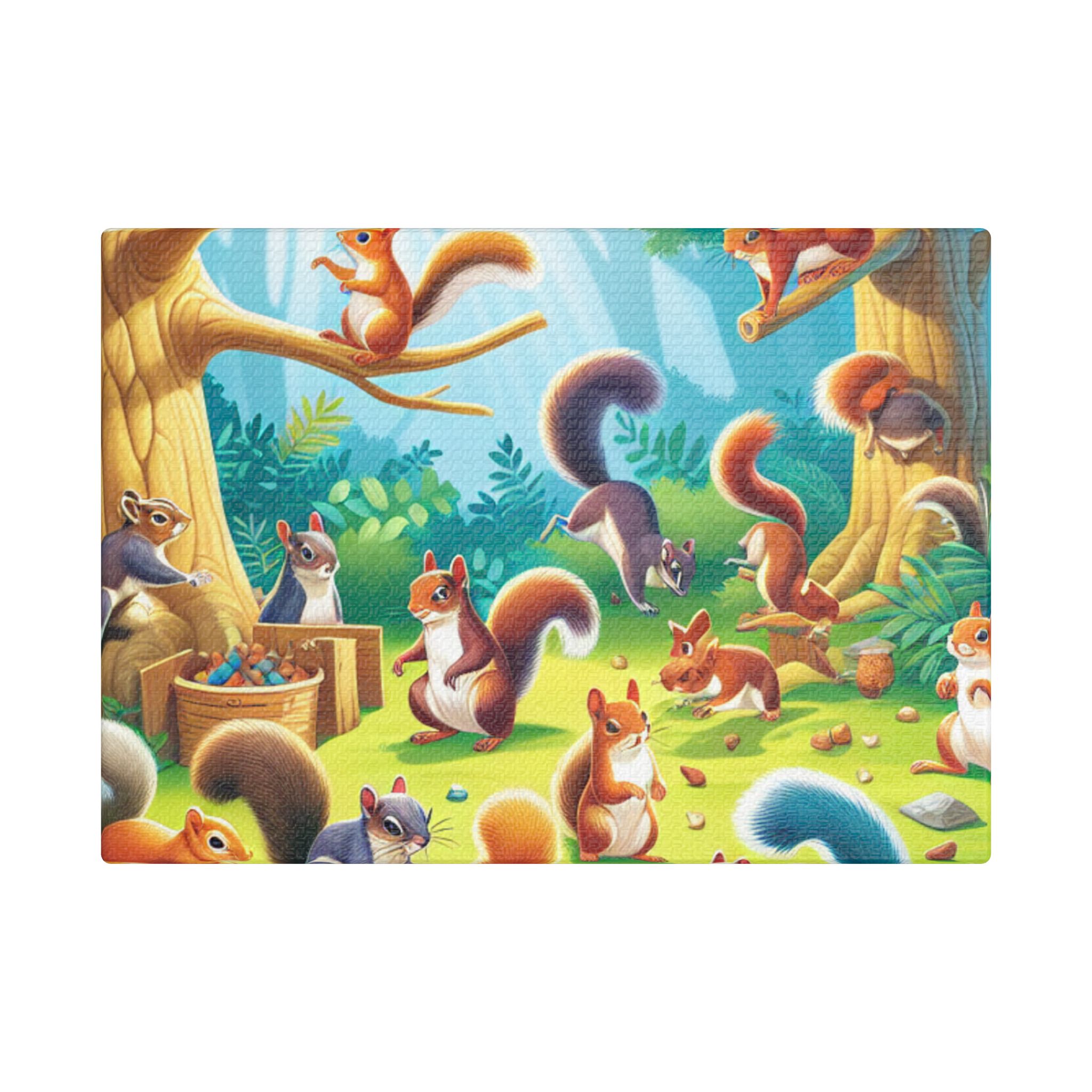 Canvas Print Squirrels In Spring Time