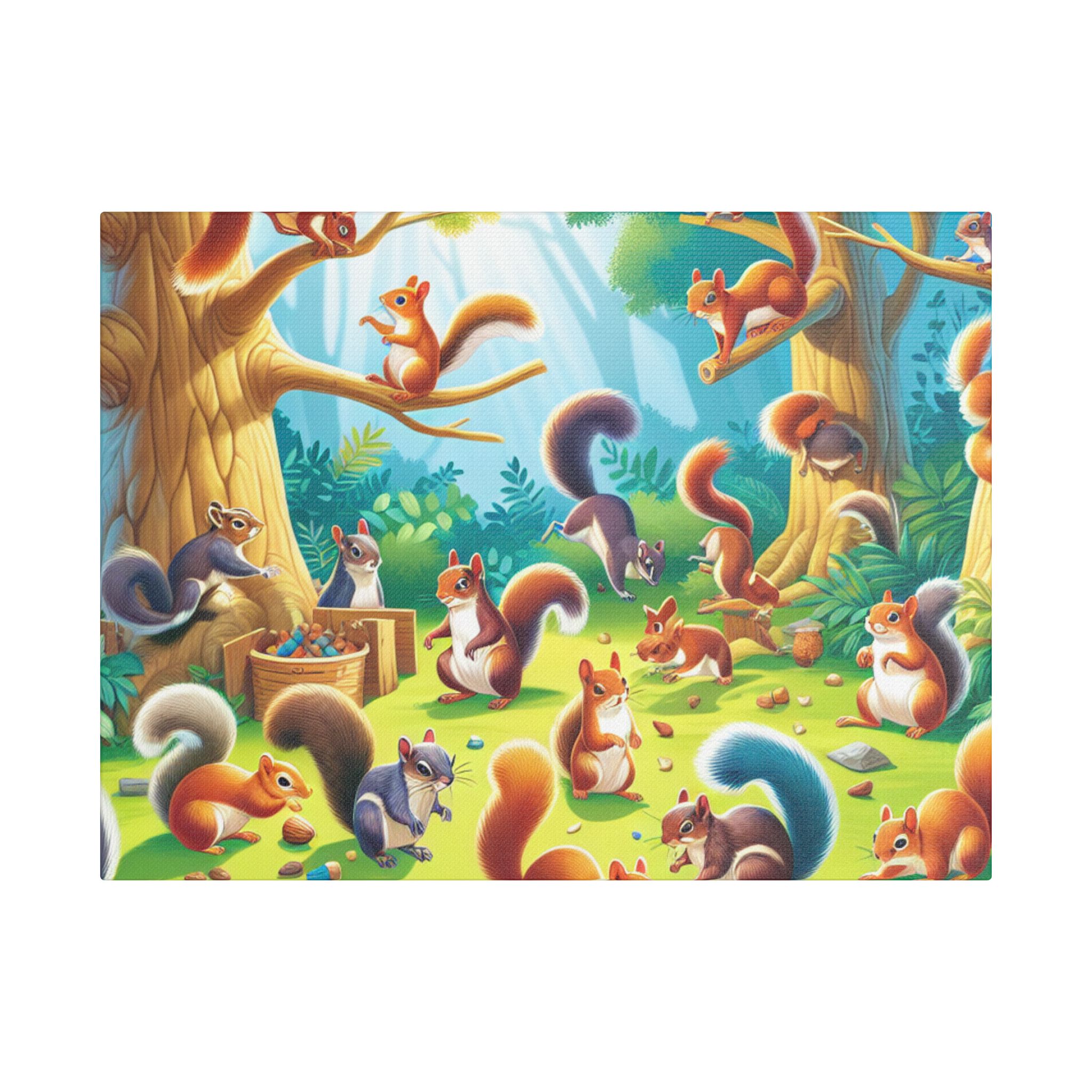Canvas Print Squirrels In Spring Time - Image 17