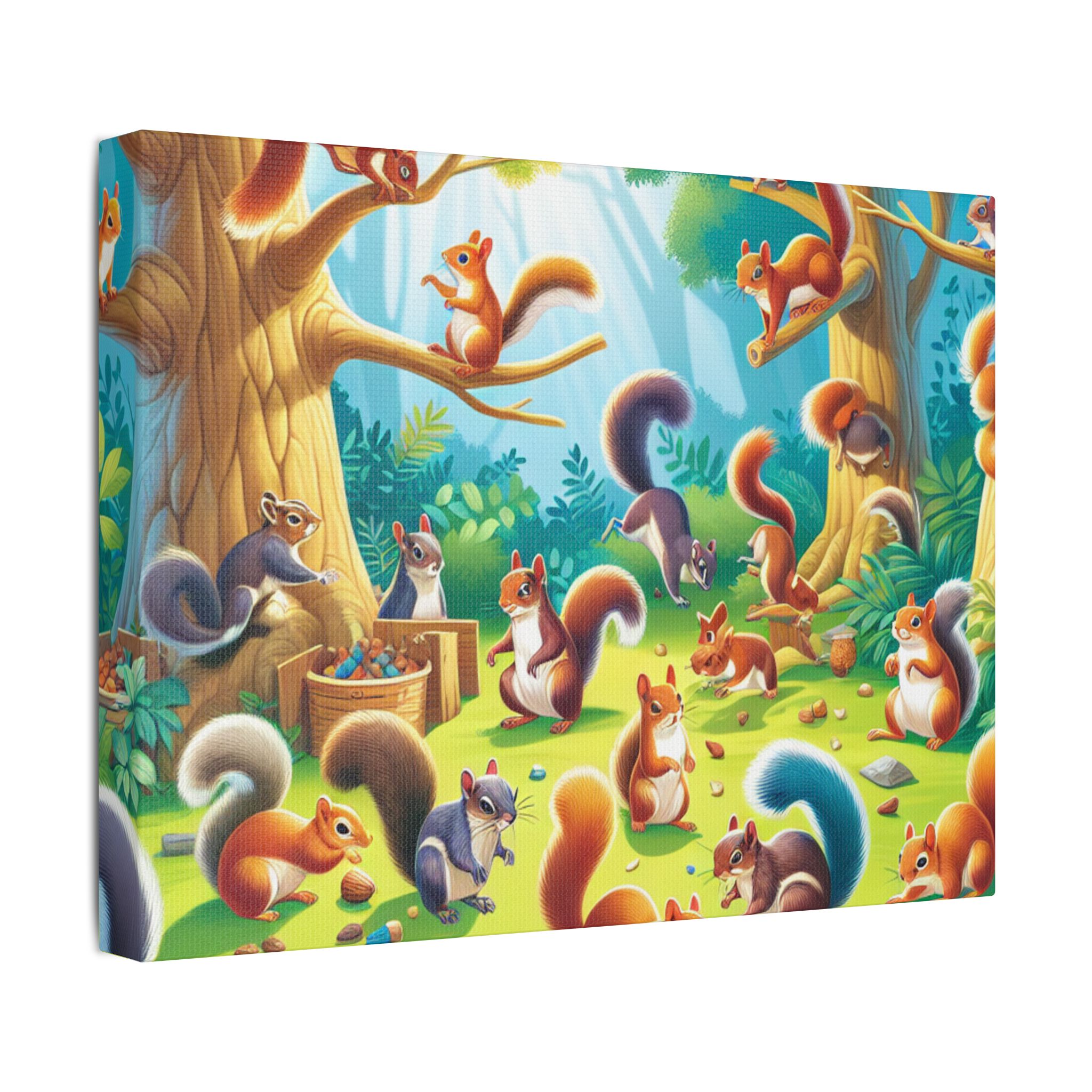 Canvas Print Squirrels In Spring Time - Image 18