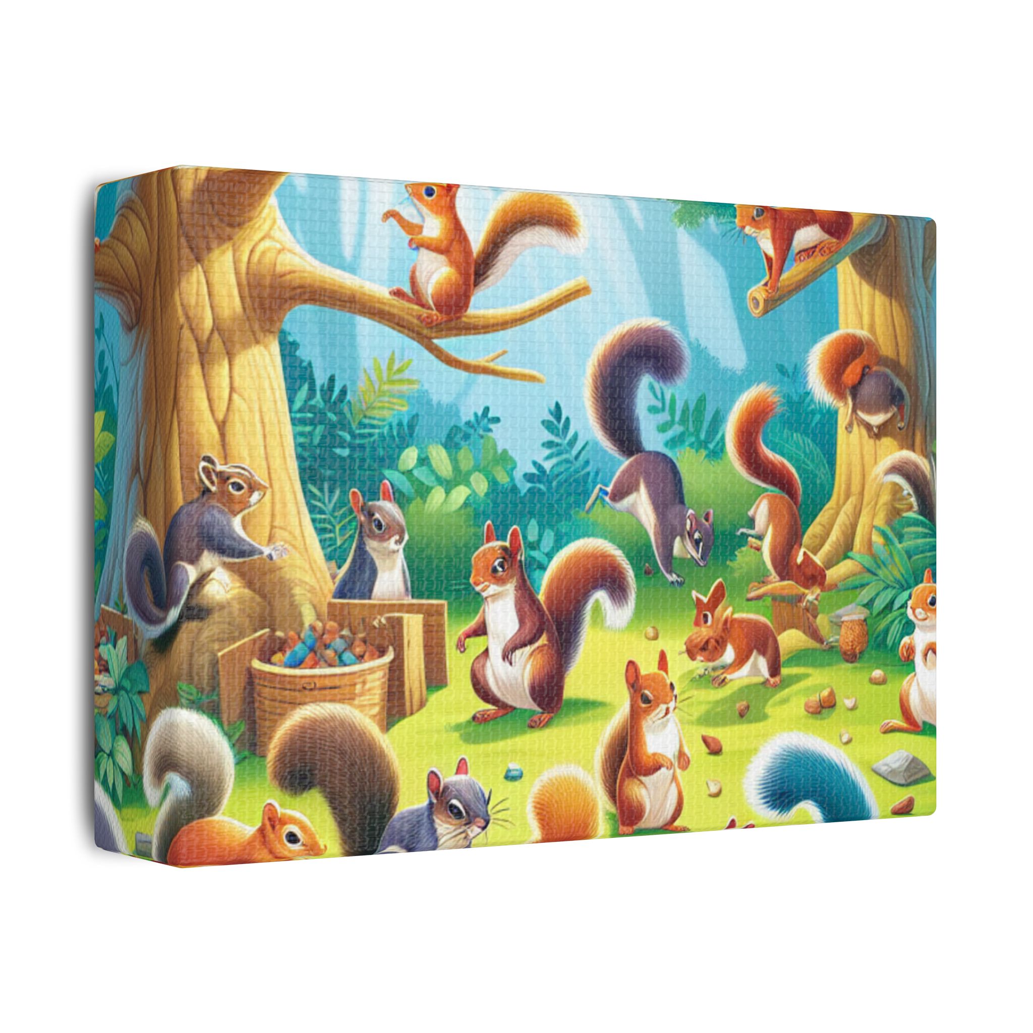 Canvas Print Squirrels In Spring Time - Image 2