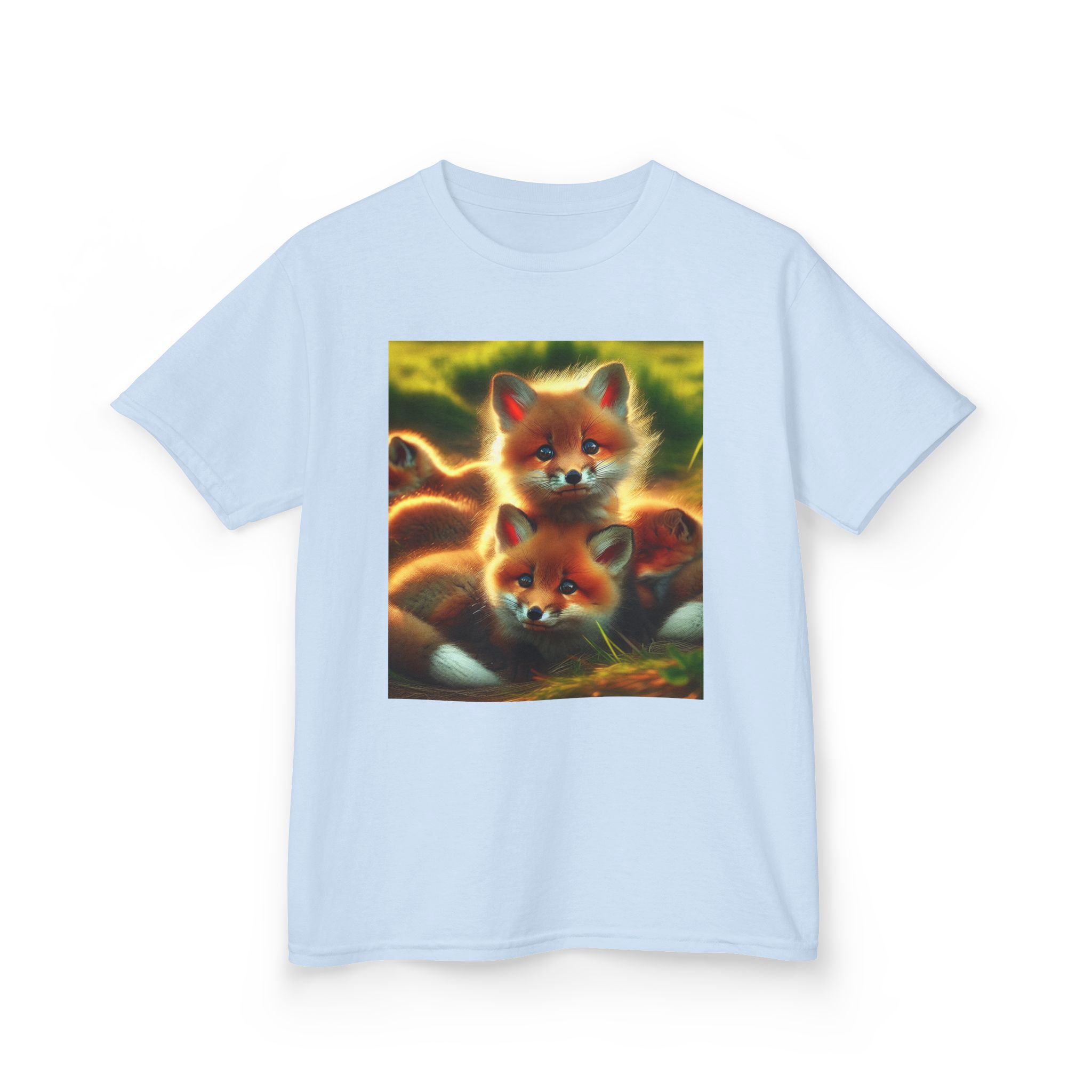 Kids Tee Cute Fox Cubs Loves Cuddles - Image 31