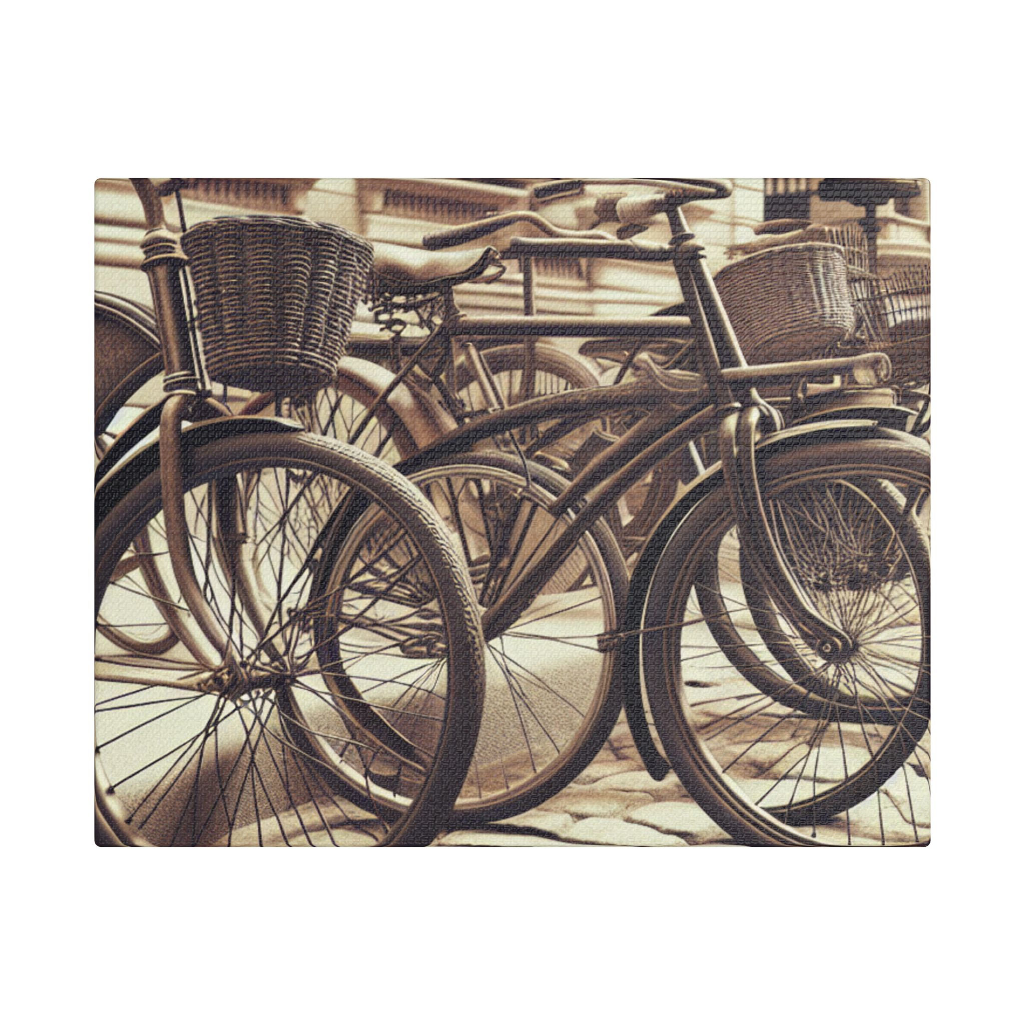 Canvas Wall Art - Lets Go On A Bicycle Race Satin Print - Image 5