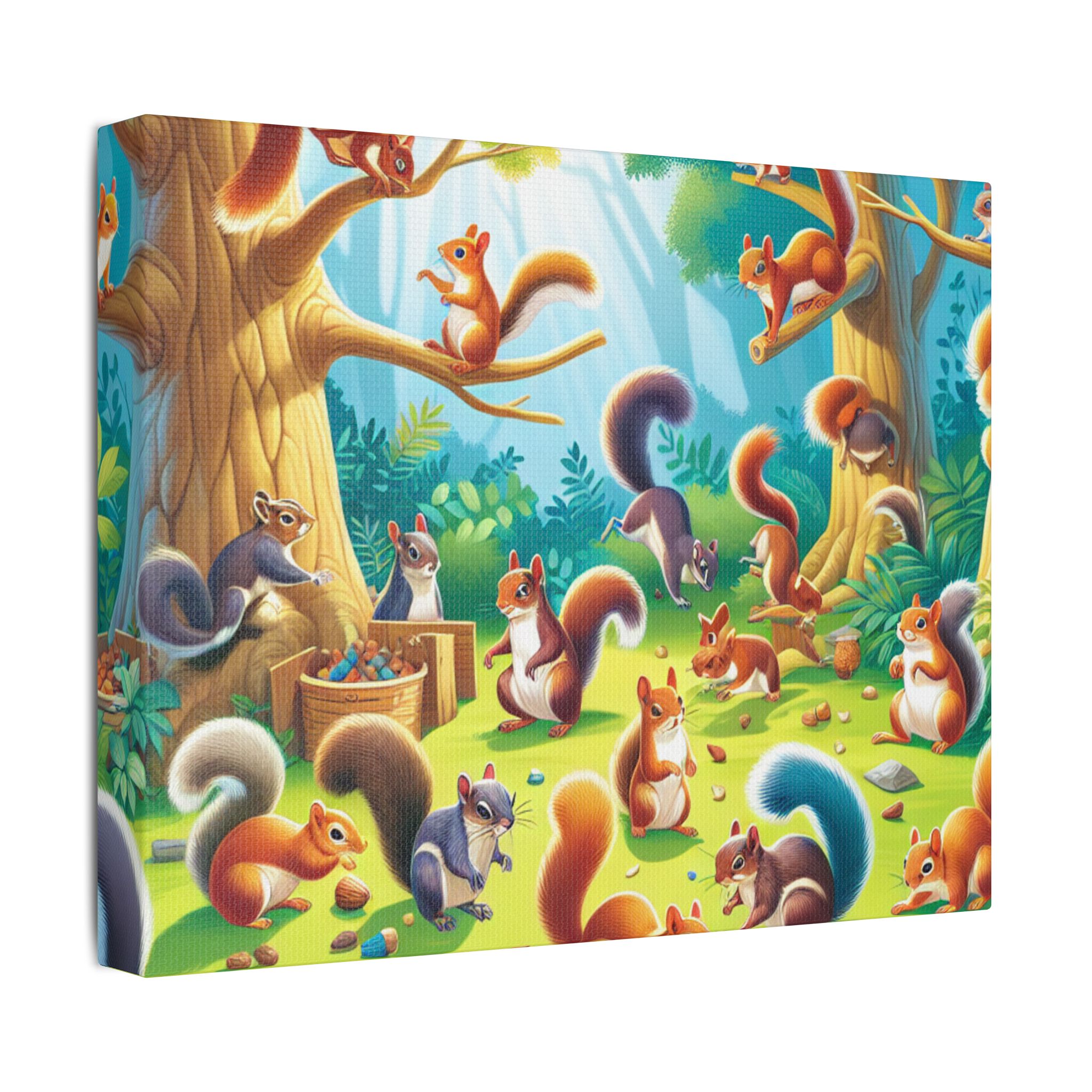 Canvas Print Squirrels In Spring Time - Image 14