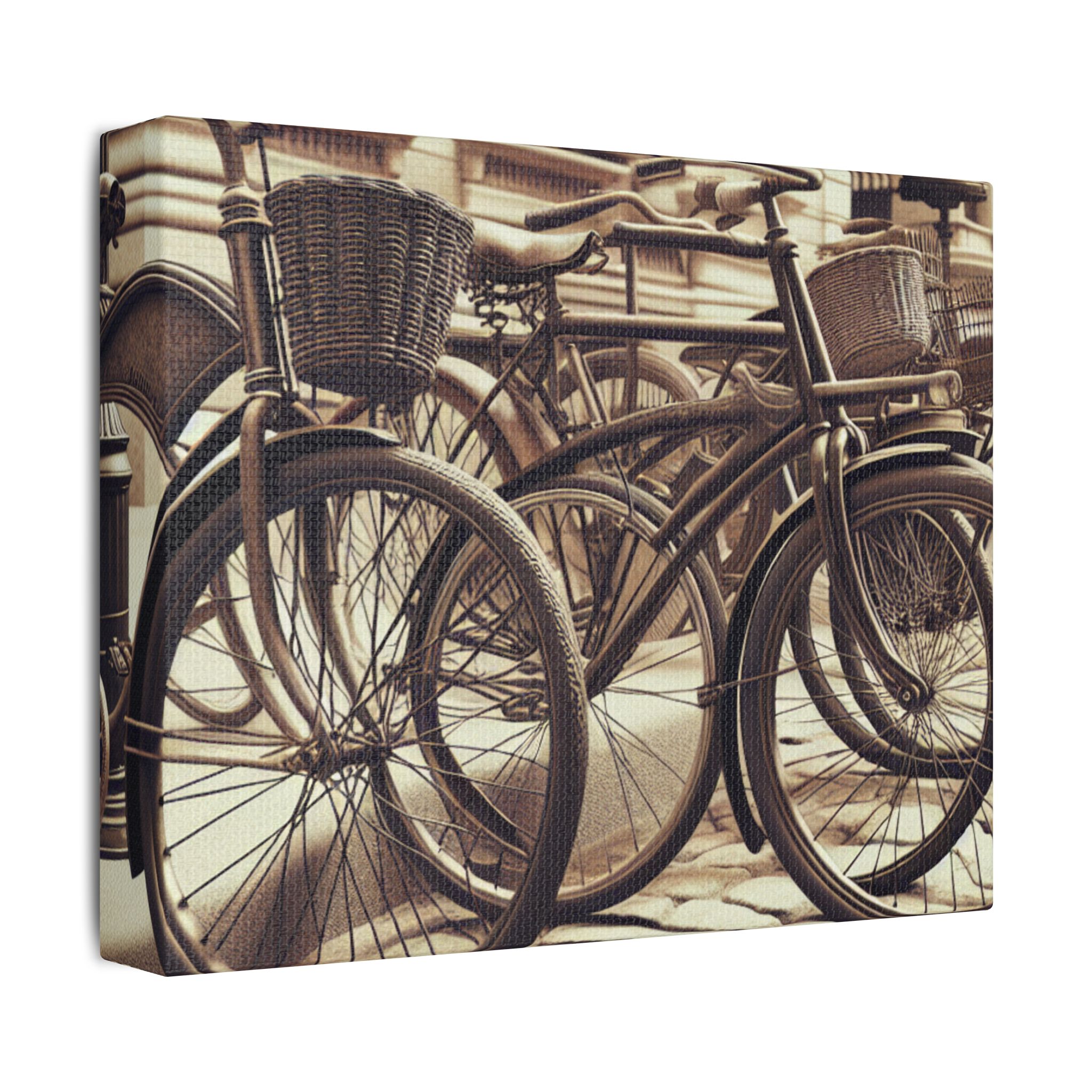 Canvas Wall Art - Lets Go On A Bicycle Race Satin Print - Image 6
