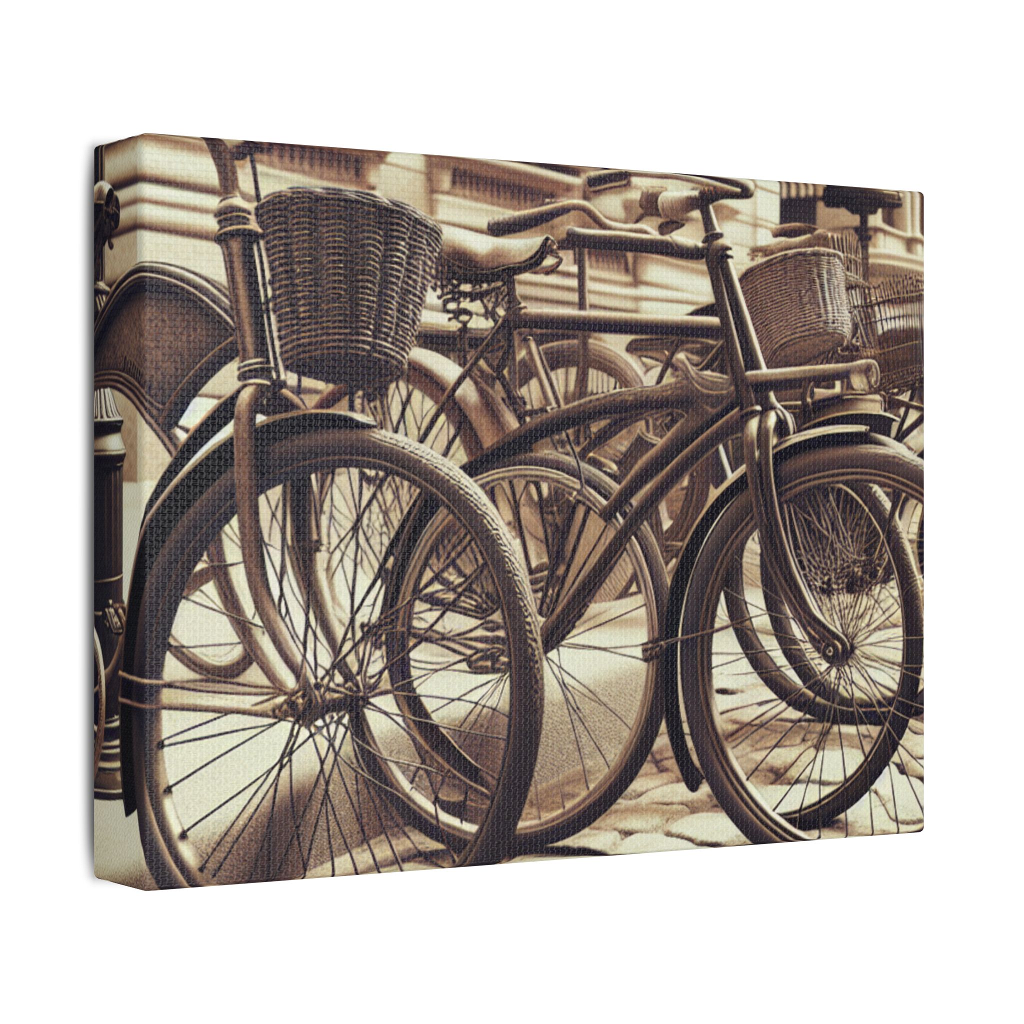 Canvas Wall Art - Lets Go On A Bicycle Race Satin Print - Image 10