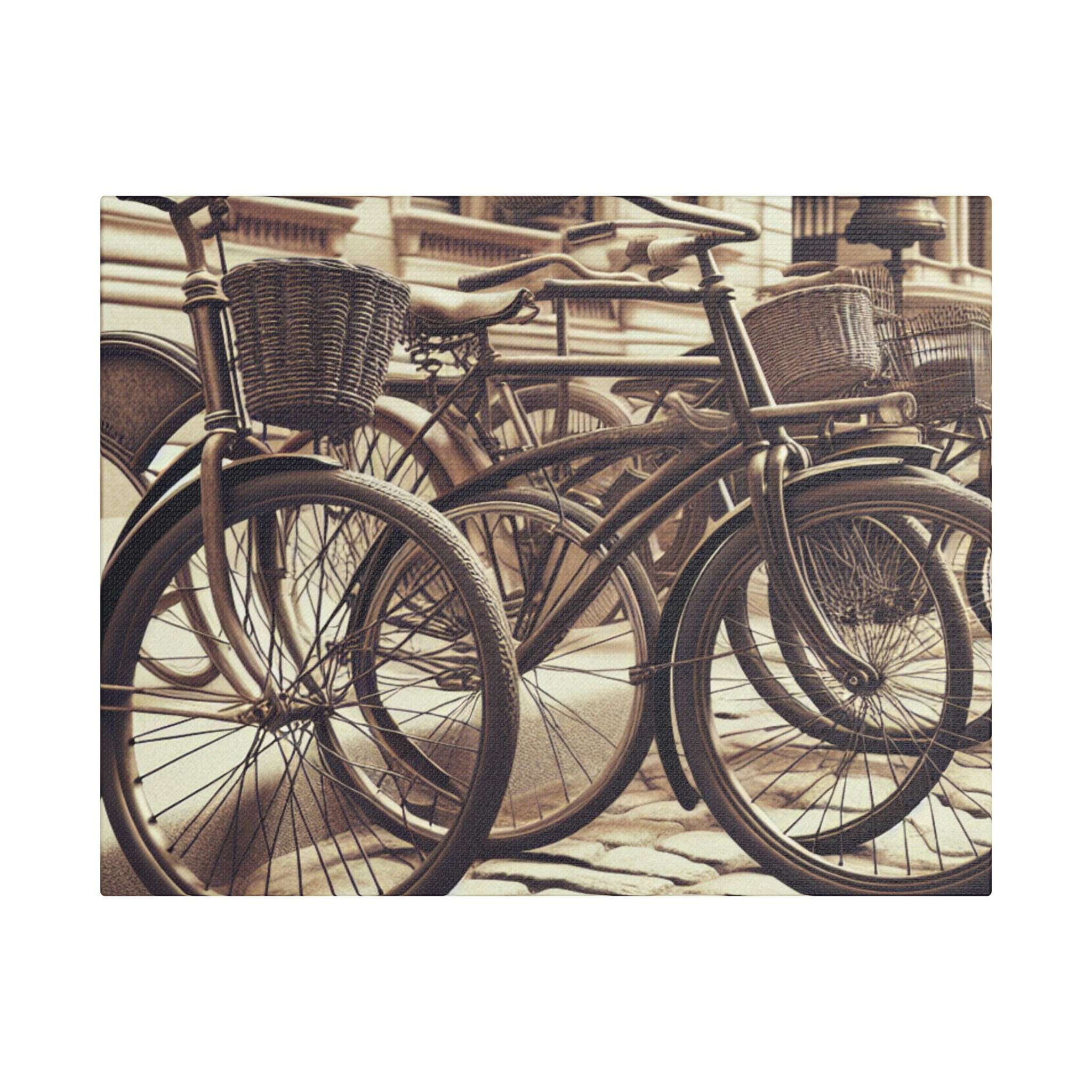 Canvas Wall Art - Lets Go On A Bicycle Race Satin Print - Image 13