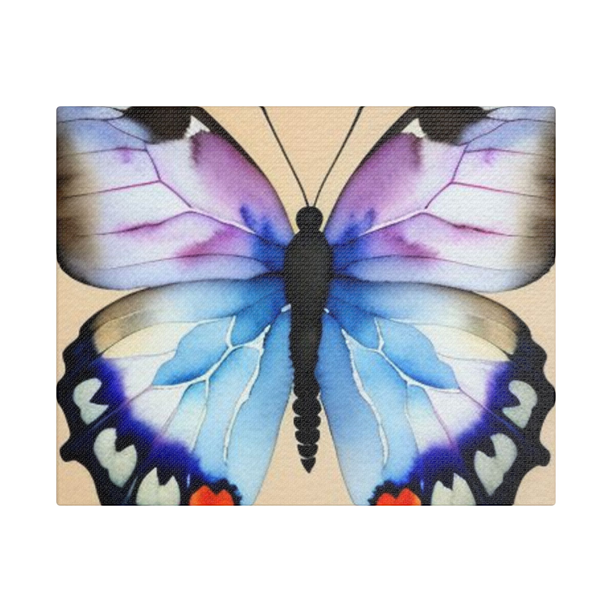 Canvas Print Purple And Blue Butterfly - Image 5