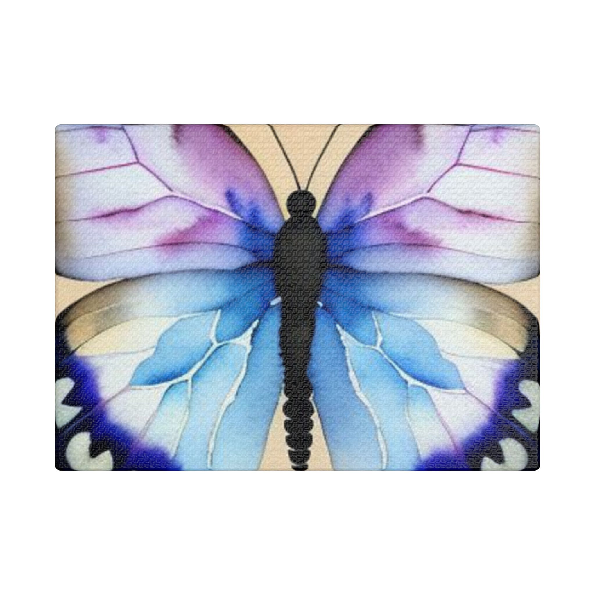 Canvas Print Purple And Blue Butterfly